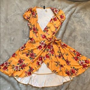 Mustard Floral Italy Dress